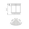 Mar 612 Double Corner Basket Chrome - Image 2
