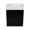 Lea Cabinet & Basin 400x220x480mm – Black Oak - Image 2