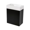 Lea Cabinet & Basin 400x220x480mm – Black Oak - Image 3
