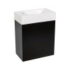 Lea Cabinet & Basin 400x220x480mm – Black Oak - Image 4