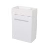 Lea Cabinet & Basin 400x220x480mm – Gloss White - Image 2