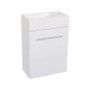 Lea Cabinet & Basin 400x220x480mm – Gloss White - Image 3