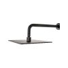 804 Shower Head Square Stainless Steel – Black - Image 2