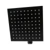 804 Shower Head Square Stainless Steel – Black