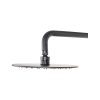 803 Shower Head Round Stainless Steel – Black - Image 2