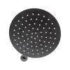 803 Shower Head Round Stainless Steel – Black