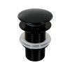 B048 Black Pop-Up Basin Waste Domed Unslotted 32x65mm - Image 3