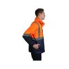 High Visibility Parka Jacket – Fluorescent Orange - Image 2