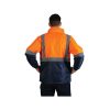 High Visibility Parka Jacket – Fluorescent Orange - Image 3
