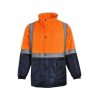 High Visibility Parka Jacket – Fluorescent Orange - Image 5